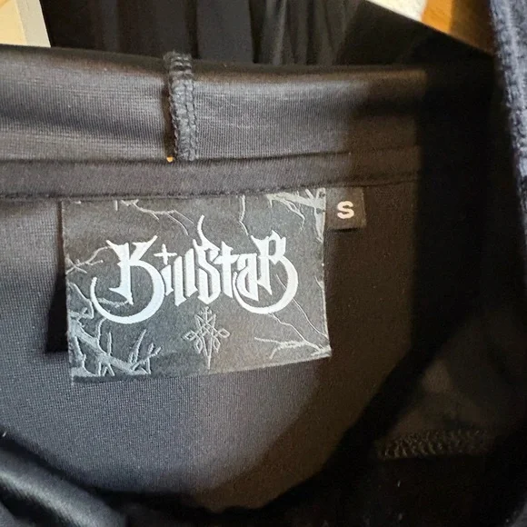 Killstar Gothic Black Hooded Garment - Picture 3 of 4